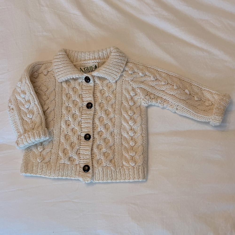 NEW Aran Mills Merino Cardigan